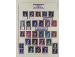 1923/45, umfangreiche, in den Hauptnummern überkomplette gestempelte Sammlung inkl. Dienstmarken mit einigen Besonderheiten. 
