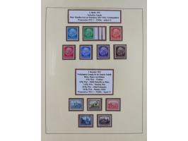 1923/45, in den Hauptnummern überkomplette, meist postfrische Sammlung inkl. Dienstmarken mit einigen Besonderheiten inkl. Wa