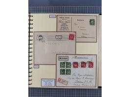1923/45, umfangreiche Sammlung mit über 1000 Briefen und Karten mit besseren EF- und Mehrfachfrankaturen, vielen R-Briefen, v