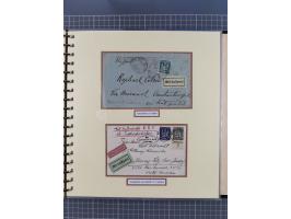 1923/45, umfangreiche Sammlung mit über 1000 Briefen und Karten mit besseren EF- und Mehrfachfrankaturen, vielen R-Briefen, v