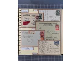 1923/45, umfangreiche Sammlung mit über 1000 Briefen und Karten mit besseren EF- und Mehrfachfrankaturen, vielen R-Briefen, v