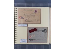 1923/45, umfangreiche Sammlung mit über 1000 Briefen und Karten mit besseren EF- und Mehrfachfrankaturen, vielen R-Briefen, v
