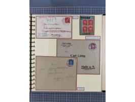 1923/45, umfangreiche Sammlung mit über 1000 Briefen und Karten mit besseren EF- und Mehrfachfrankaturen, vielen R-Briefen, v