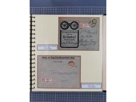 1923/45, umfangreiche Sammlung mit über 1000 Briefen und Karten mit besseren EF- und Mehrfachfrankaturen, vielen R-Briefen, v