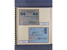 1923/45, umfangreiche Sammlung mit über 1000 Briefen und Karten mit besseren EF- und Mehrfachfrankaturen, vielen R-Briefen, v