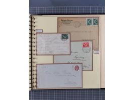 1923/45, umfangreiche Sammlung mit über 1000 Briefen und Karten mit besseren EF- und Mehrfachfrankaturen, vielen R-Briefen, v