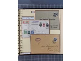 1923/45, umfangreiche Sammlung mit über 1000 Briefen und Karten mit besseren EF- und Mehrfachfrankaturen, vielen R-Briefen, v