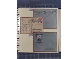 1923/45, umfangreiche Sammlung mit über 1000 Briefen und Karten mit besseren EF- und Mehrfachfrankaturen, vielen R-Briefen, v