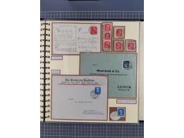 1923/45, umfangreiche Sammlung mit über 1000 Briefen und Karten mit besseren EF- und Mehrfachfrankaturen, vielen R-Briefen, v