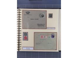 1923/45, umfangreiche Sammlung mit über 1000 Briefen und Karten mit besseren EF- und Mehrfachfrankaturen, vielen R-Briefen, v