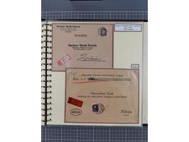 1923/45, umfangreiche Sammlung mit über 1000 Briefen und Karten mit besseren EF- und Mehrfachfrankaturen, vielen R-Briefen, v