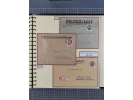 1923/45, umfangreiche Sammlung mit über 1000 Briefen und Karten mit besseren EF- und Mehrfachfrankaturen, vielen R-Briefen, v