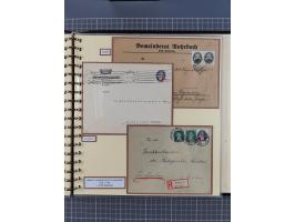 1923/45, umfangreiche Sammlung mit über 1000 Briefen und Karten mit besseren EF- und Mehrfachfrankaturen, vielen R-Briefen, v
