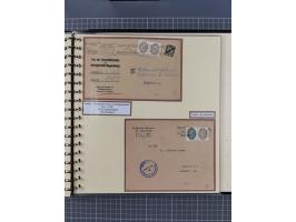 1923/45, umfangreiche Sammlung mit über 1000 Briefen und Karten mit besseren EF- und Mehrfachfrankaturen, vielen R-Briefen, v