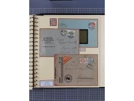 1923/45, umfangreiche Sammlung mit über 1000 Briefen und Karten mit besseren EF- und Mehrfachfrankaturen, vielen R-Briefen, v