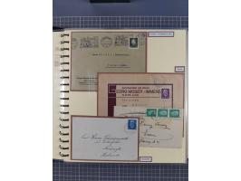 1923/45, umfangreiche Sammlung mit über 1000 Briefen und Karten mit besseren EF- und Mehrfachfrankaturen, vielen R-Briefen, v