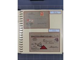 1923/45, umfangreiche Sammlung mit über 1000 Briefen und Karten mit besseren EF- und Mehrfachfrankaturen, vielen R-Briefen, v