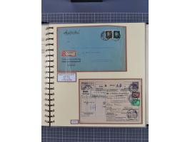 1923/45, umfangreiche Sammlung mit über 1000 Briefen und Karten mit besseren EF- und Mehrfachfrankaturen, vielen R-Briefen, v