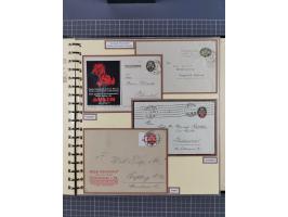 1923/45, umfangreiche Sammlung mit über 1000 Briefen und Karten mit besseren EF- und Mehrfachfrankaturen, vielen R-Briefen, v