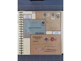 1923/45, umfangreiche Sammlung mit über 1000 Briefen und Karten mit besseren EF- und Mehrfachfrankaturen, vielen R-Briefen, v