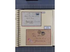 1923/45, umfangreiche Sammlung mit über 1000 Briefen und Karten mit besseren EF- und Mehrfachfrankaturen, vielen R-Briefen, v