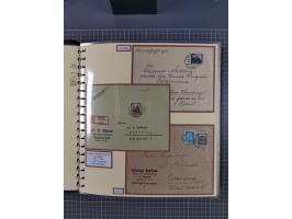 1923/45, umfangreiche Sammlung mit über 1000 Briefen und Karten mit besseren EF- und Mehrfachfrankaturen, vielen R-Briefen, v