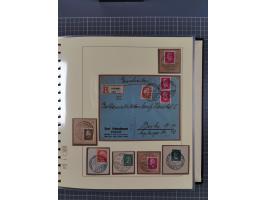 1923/45, umfangreiche Sammlung mit über 1000 Briefen und Karten mit besseren EF- und Mehrfachfrankaturen, vielen R-Briefen, v
