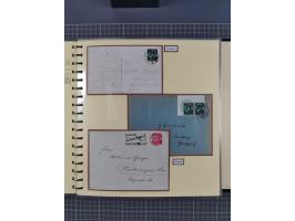 1923/45, umfangreiche Sammlung mit über 1000 Briefen und Karten mit besseren EF- und Mehrfachfrankaturen, vielen R-Briefen, v