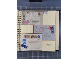 1923/45, umfangreiche Sammlung mit über 1000 Briefen und Karten mit besseren EF- und Mehrfachfrankaturen, vielen R-Briefen, v