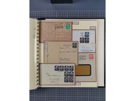1923/45, umfangreiche Sammlung mit über 1000 Briefen und Karten mit besseren EF- und Mehrfachfrankaturen, vielen R-Briefen, v