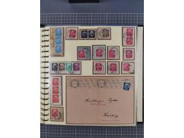 1923/45, umfangreiche Sammlung mit über 1000 Briefen und Karten mit besseren EF- und Mehrfachfrankaturen, vielen R-Briefen, v