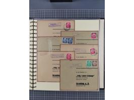 1923/45, umfangreiche Sammlung mit über 1000 Briefen und Karten mit besseren EF- und Mehrfachfrankaturen, vielen R-Briefen, v