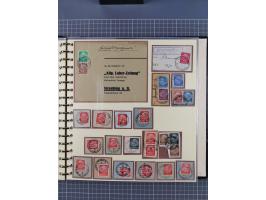 1923/45, umfangreiche Sammlung mit über 1000 Briefen und Karten mit besseren EF- und Mehrfachfrankaturen, vielen R-Briefen, v