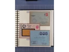 1923/45, umfangreiche Sammlung mit über 1000 Briefen und Karten mit besseren EF- und Mehrfachfrankaturen, vielen R-Briefen, v