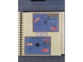 1923/45, umfangreiche Sammlung mit über 1000 Briefen und Karten mit besseren EF- und Mehrfachfrankaturen, vielen R-Briefen, v