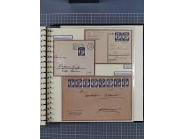 1923/45, umfangreiche Sammlung mit über 1000 Briefen und Karten mit besseren EF- und Mehrfachfrankaturen, vielen R-Briefen, v