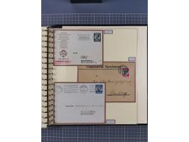 1923/45, umfangreiche Sammlung mit über 1000 Briefen und Karten mit besseren EF- und Mehrfachfrankaturen, vielen R-Briefen, v