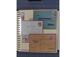 1923/45, umfangreiche Sammlung mit über 1000 Briefen und Karten mit besseren EF- und Mehrfachfrankaturen, vielen R-Briefen, v