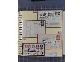 1923/45, umfangreiche Sammlung mit über 1000 Briefen und Karten mit besseren EF- und Mehrfachfrankaturen, vielen R-Briefen, v