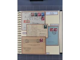 1923/45, umfangreiche Sammlung mit über 1000 Briefen und Karten mit besseren EF- und Mehrfachfrankaturen, vielen R-Briefen, v