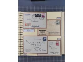 1923/45, umfangreiche Sammlung mit über 1000 Briefen und Karten mit besseren EF- und Mehrfachfrankaturen, vielen R-Briefen, v