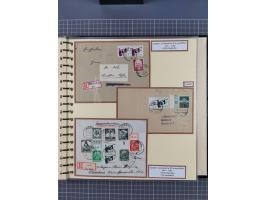 1923/45, umfangreiche Sammlung mit über 1000 Briefen und Karten mit besseren EF- und Mehrfachfrankaturen, vielen R-Briefen, v