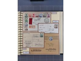 1923/45, umfangreiche Sammlung mit über 1000 Briefen und Karten mit besseren EF- und Mehrfachfrankaturen, vielen R-Briefen, v