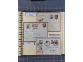 1923/45, umfangreiche Sammlung mit über 1000 Briefen und Karten mit besseren EF- und Mehrfachfrankaturen, vielen R-Briefen, v