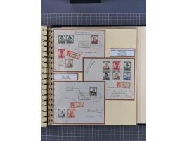 1923/45, umfangreiche Sammlung mit über 1000 Briefen und Karten mit besseren EF- und Mehrfachfrankaturen, vielen R-Briefen, v