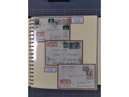 1923/45, umfangreiche Sammlung mit über 1000 Briefen und Karten mit besseren EF- und Mehrfachfrankaturen, vielen R-Briefen, v
