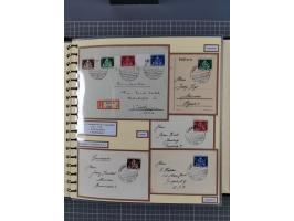 1923/45, umfangreiche Sammlung mit über 1000 Briefen und Karten mit besseren EF- und Mehrfachfrankaturen, vielen R-Briefen, v