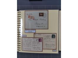 1923/45, umfangreiche Sammlung mit über 1000 Briefen und Karten mit besseren EF- und Mehrfachfrankaturen, vielen R-Briefen, v