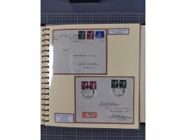 1923/45, umfangreiche Sammlung mit über 1000 Briefen und Karten mit besseren EF- und Mehrfachfrankaturen, vielen R-Briefen, v