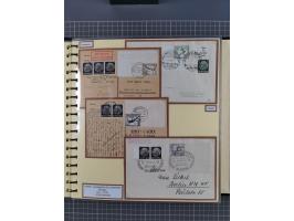 1923/45, umfangreiche Sammlung mit über 1000 Briefen und Karten mit besseren EF- und Mehrfachfrankaturen, vielen R-Briefen, v